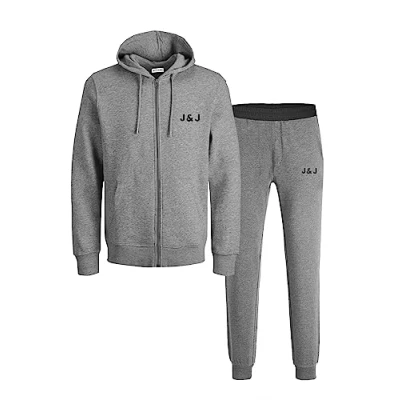 Bild av JACK &amp; JONES Jaclounge Set Noos Pijama för män, Färg: grå, L