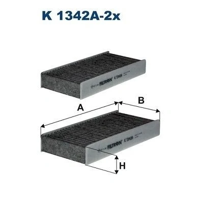 Bild av Filter, kupéventilation FILTRON K 1342A 2x