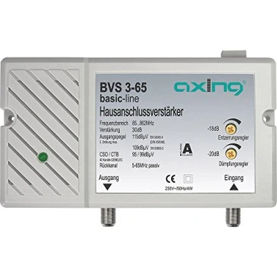 Bild av Axing BVS 3 65 husanslutningsförstärkare med backkanal 565 MHz (30 dB, 85862 MHz, 98 dB µV)
