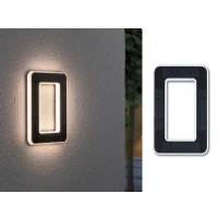 Bild av Paulmann 79851 LED solcellshus nummer 10 IP44 varmvit uppladdningsbart batteri utbytbart inkl. 1x0,2 watt solcellslampa svart plast 3000 K