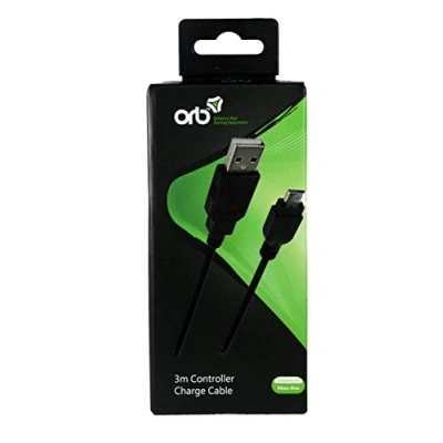 Bild av Orb Xbox One 3m controller Charge cable Wired Charging for wireless game Microsoft
