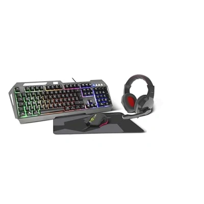 Bild av Speedlink LUNERA 4in1 Illuminated Gaming set i fyra delar, med belysning, svart, DE layout