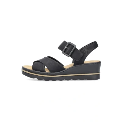 Bild av Rieker Sandaler för kvinnor 67463, storlek:39, Färg:svart