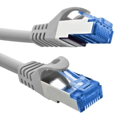 Bild av InLine® Patchkabel, Cat.6A, S/FTP, TPE (LSZH), CCA, PoE, LAN, Ethernet, nätverkskabel, RJ45 Gigabit, vit, 1,5 m, 72614 W