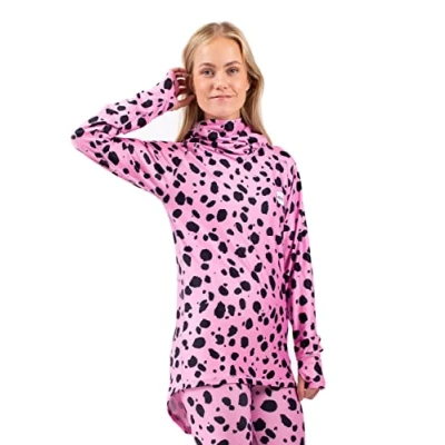 Bild av Eivy dam Icecold Gaiter Top Yoga Shirt, Pink Cheetah, S EU