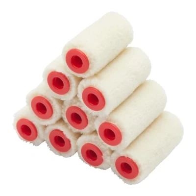 Bild av ProDec 10 pack Mohair Paint Roller 5,1 cm för en slät finish med blanka och frostade lacker, färg, träfläckar på golvlister, fönsterbrädor, dörrar, skåp, metall mer,
