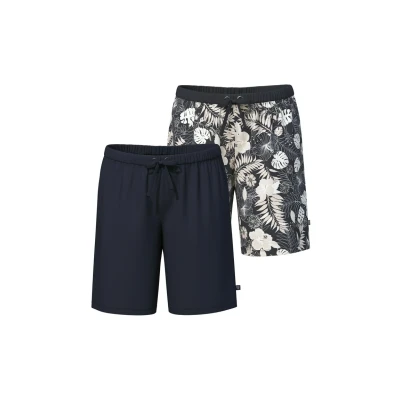 Bild av Ulla Popken 2PACK Tropical LEAF Pyjamasbyxor, Storlek: 46/48, Black