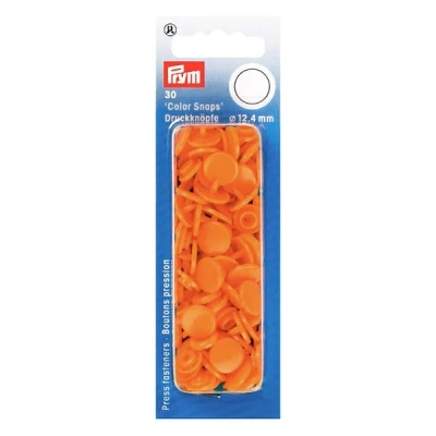 Bild av Tryckknappar Color Snaps 27 brandgul Prym orange
