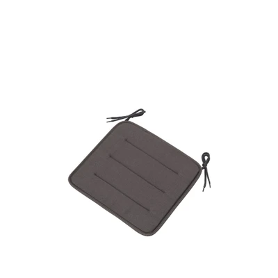 Bild av Muuto Linear Steel Chair Seat Pad Kuddar för utomhusbruk Dark grey L40 x D40 H1 cm