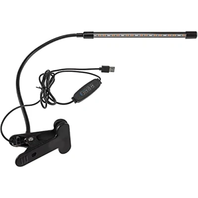 Bild av ChiliTec Växtlampa LED Tillväxtlampa Timer 20 Leds med klämma klämhållare styrenhet