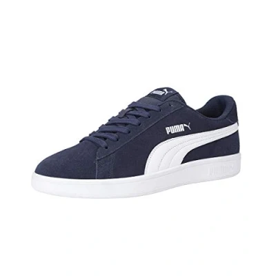 Bild av PUMA Uniseks SMASH V2 Low Top Trainers, PEACOAT WHITE, 38.5 EU