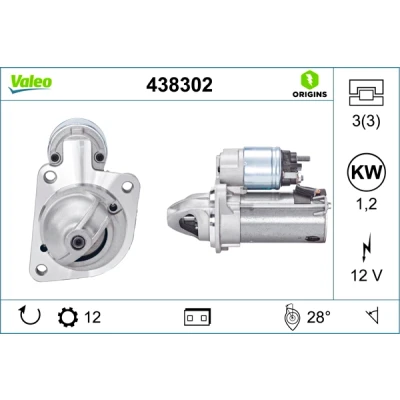 Bild av Startmotor VALEO 438302