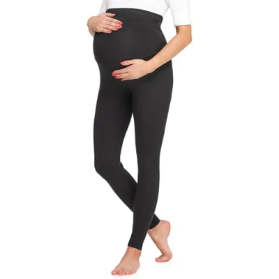 Bild av Be Mammy Dams Graviditet Moderskap Långa leggings BE20 257(Svarta Prickar, S)