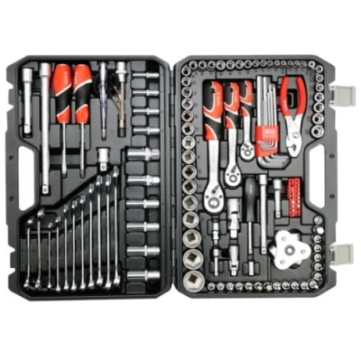 Bild av YATO YT 38875 Coffret outillage 126 12,5 (1/2&quot;), 6,3 (1/4&quot;), 10 (3/8&quot;)