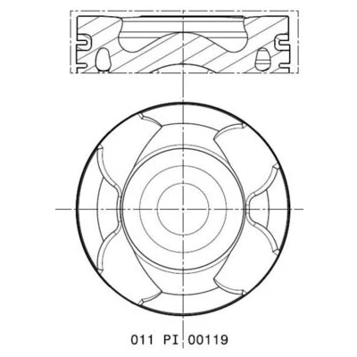 Bild av Kolv MAHLE 011 PI 00119 000