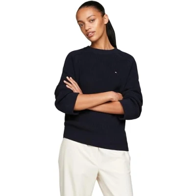 Bild av Tommy Hilfiger Dam Co Cardi Stitch C nk SWT Pullovers, Öken himmel, S