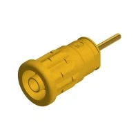 Bild av SKS Hirschmann SEP 2630 S1,9 Säkerhetslaboratorieanslutning Anslutning, infälld vertikal Stiftdiameter: 4 mm Gul 1 st