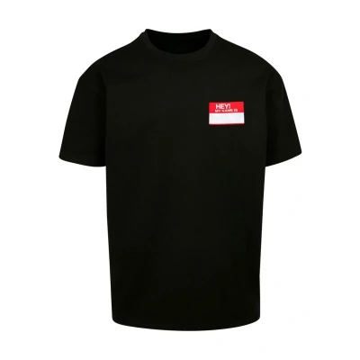 Bild av Upscale by Mister Tee Unisex HEY! MY NAME IS Tshirt med print, Storlek: Small, Black