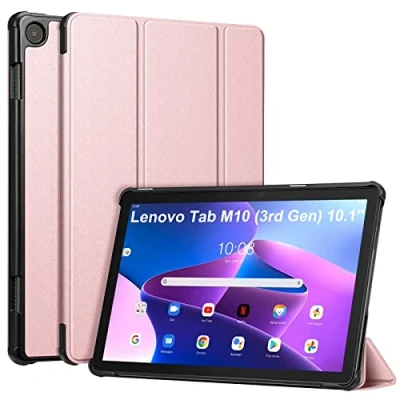Bild av Fintie fodral för Lenovo Tab M10 (3:e Gen) Surfplatta 10,1 tum TB 328FU/TB 328XU, ultratunt skyddsfodral med automatisk sömn/väckningsfunktion, inte Plus Tablet 10,6 tum,
