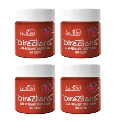 Bild av La Riche Directions halvpermanent hårfärg 100 ml burk 4 pack (tangerine)