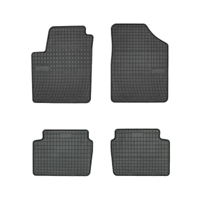 Bild av FROGUM 0425 Ensemble de tapis sol Caoutchouc avant et arrière 4 noir Sur mesure