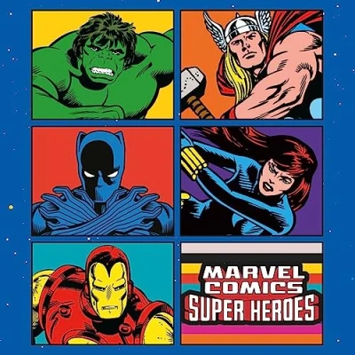 Bild av Marvel Comics kalender 2024 Månad till en vy planerare 30 cm x cm, Gifts för män och kvinnor, gåvor pojkar flickor, barnkalender Officiella varor