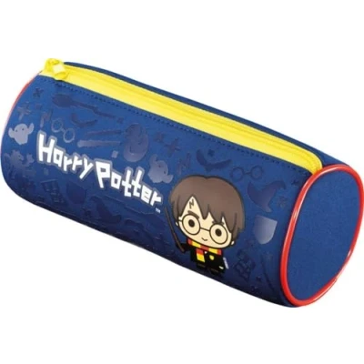 Bild av Maped Harry Potter KIDS pennfodral mjuk touch skolväska rörformat neopren anti riv tyg solid metalldragkedja officiell licens 934801 blå