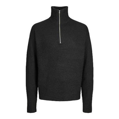 Bild av Jack &amp; Jones Jorollie HALF ZIP Stickad tröja, Storlek: XS, Black