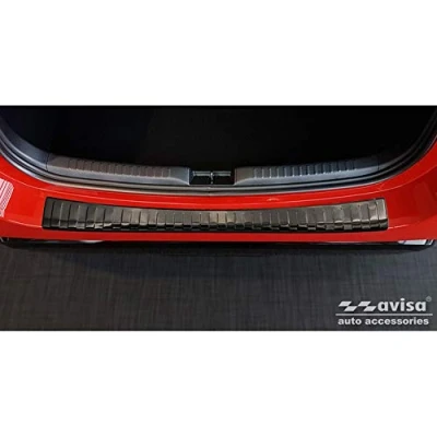 Bild av Avisa 2/45280 Svart rostfritt stål bakre stötfångare skydd lämplig för Toyota Yaris IV halvkombi 5 dörrar 2020 &#039;Ribs&#039;