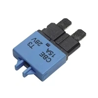 Bild av Hansor Circuit Breaker Standard, type 3, Manual Reset, 15A CBE3 Series Sikringsautomat Standard Fladsikring 15 A Blå 1 stk