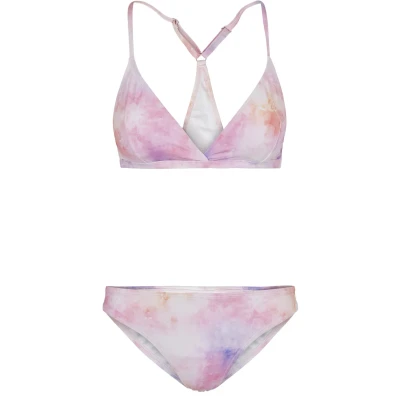 Bild av Urban Classics Ladies TIE DYE Triangle BACK Bikini Bikini, Storlek: XL, Pink multicolor