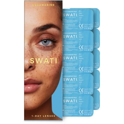 Bild av SWATI Cosmetics Coloured Lenses 1 Day Aquamarine 5 pcs