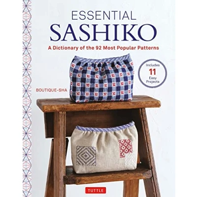 Bild av Essential Sashiko: 92 of the Most Popular Patterns (with 11 Projects and Actual Size Templates)