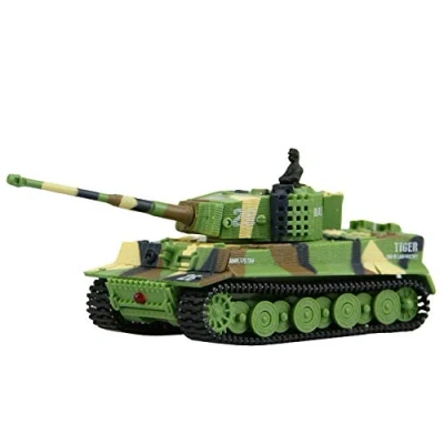 Bild av Amewi 23016 Tiger M 1:72 Radiostyrd minipansarvagn, unisex, grön