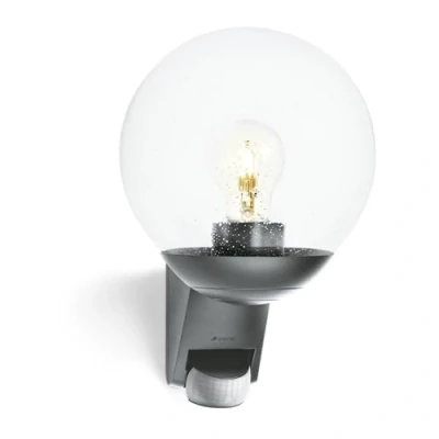 Bild av Steinel Utomhusvägglampa L 585 S antracit, 180 rörelsedetektor, max 10 m räckvidd, klassisk, munblåst glas