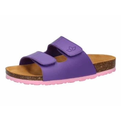 Bild av Lico Pojkar unisex barn Bioline velcro pantoletter, lila, 28 EU, EU
