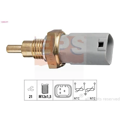 Bild av EPS 1.830.277 Sonde De Température Liquide Refroidissement Made in Italy OE Equivalent FIAT: Coupe, Punto I 3/5 portes, Barchetta