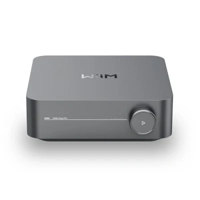 Bild av WiiM Amp Pro: Multiroom strömmande förstärkare Kompatibel med Chromecast, Alexa HDMI, Röststyrning Strömma från Spotify, Amazon Music, Tidal och mer Mörkgrå