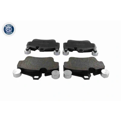 Bild av VAICO V45 0022 Jeu de plaquettes frein Q+, Première Monte Essieu avant contact signal d&#039;usure exclu, préparé pour indicateur