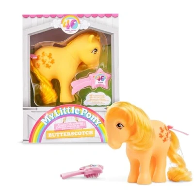 Bild av Butterscotch Classic Pony, My Little Basic Fun, 35323, samlarleksak för barn, enhörningsleksak pojkar och flickor från 3 år