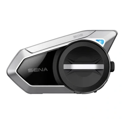 Bild av SENA 50S Bluetooth enhet med hjul för motorcyklar, Sound by Harman Kardon, inbyggt intercom nät, premiumhögtalare och mikrofon, dubbelpack svart
