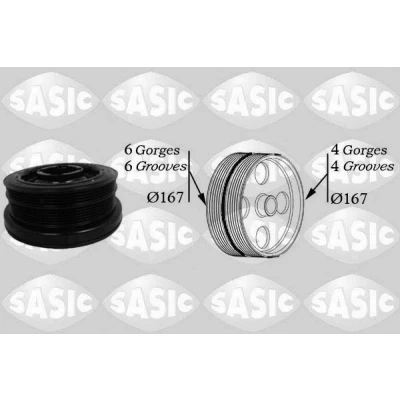 Bild av SASIC 2156034 Poulie Damper 167 BMW: 3 Berline, Touring, X3