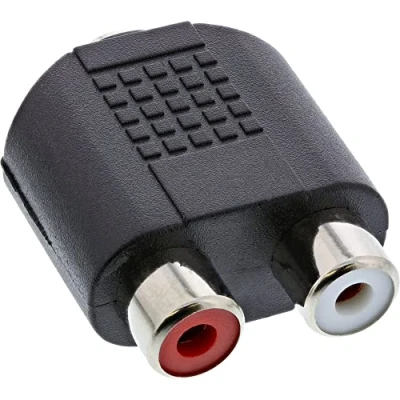Bild av InLine 99346 ljudadapter, 3,5 mm kontaktuttag stereo an 2 x cinch uttag
