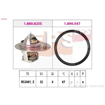 Bild av FACET 7.8825 Thermostat d&#039;eau 87 52 Made in Italy OE Equivalent avec joint d&#039;étanchéite MITSUBISHI: Lancer 8 Limousine, COLT 6