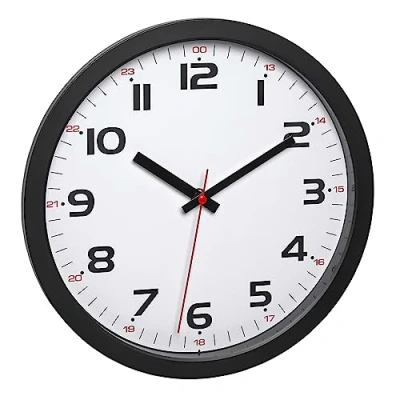 Bild av TFA Dostmann analog väggklocka, 60.3050.01, svart