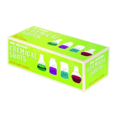Bild av Bar skräddarsydda kemiska skotglas set med 4, 50 ml
