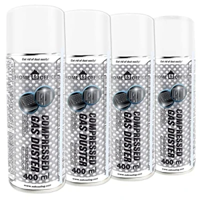 Bild av AABCOOLING Home&amp;Office Compressed Gas Duster 4x400ml Luftdammare för rengöring av dator, tangentbord och annan kontorsutrustning, luftkompressor, PC tangentbordstvätt, aerosol, K3