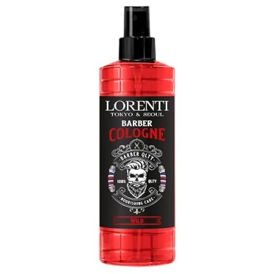 Bild av LORENTI TOKYO &amp; SEOUL Barber Cologne 400 ml WILD After Shave Spray för män Herrrakning doftvatten Eau de med praktisk pumpdispenser Uppfriskande och närande EDC