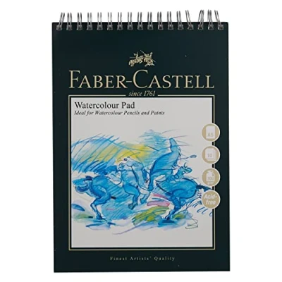 Bild av Faber Castell Art &amp; Graphic spiralbindning akvarellblock, A5 300 g/m² block med 10 ark