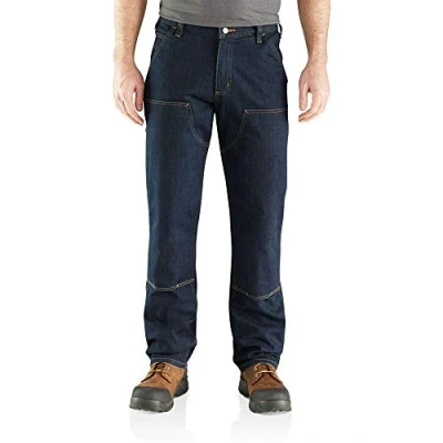 Bild av Carhartt Herr Rugged Flex avslappnad passform dubbel framsida användbar jeans, Erie, 32W x 32L